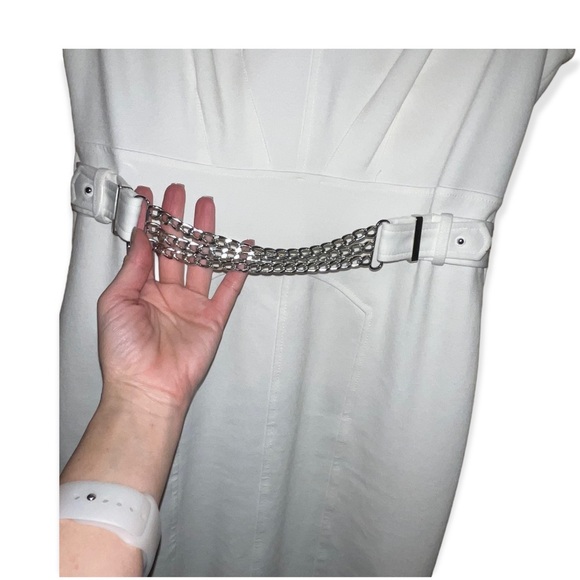 JENNIFER LOPEZ White Sheath Dress 8 - Picture 3 of 10